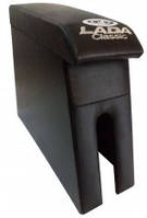 Подлокотник ВАЗ 2104-2105, 2107 черный с логотипом