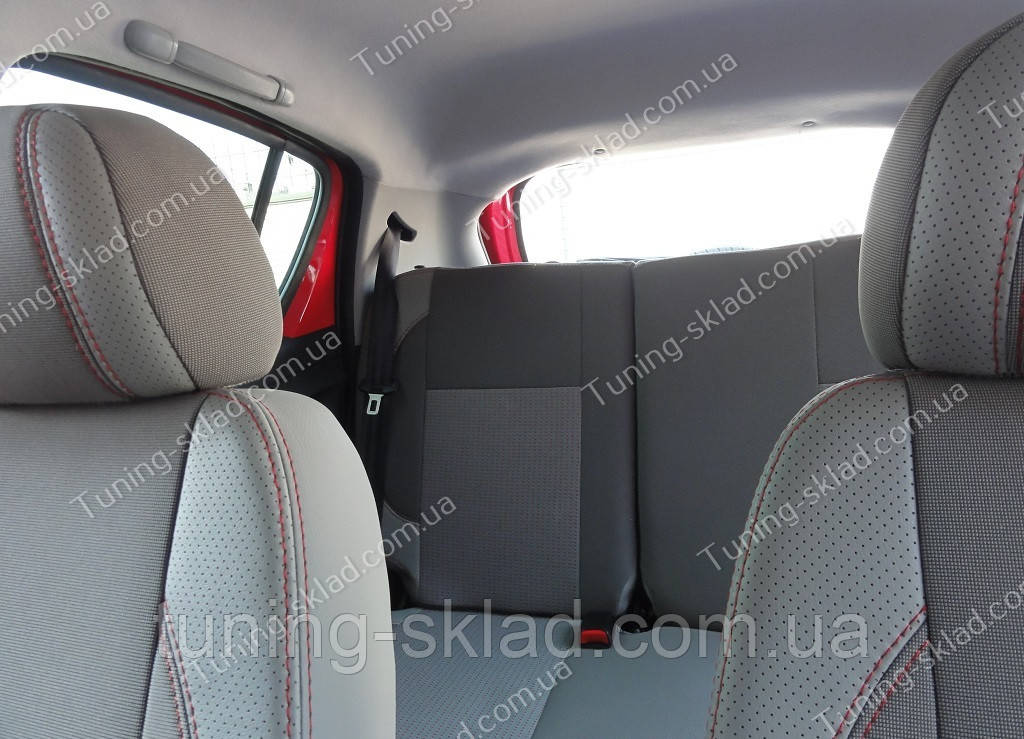 Чохли на сидіння Джили Лс Крос (чохли з екошкіри Geely LC Cross стиль Premium), фото 1