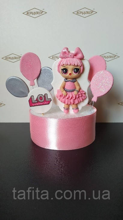 Набір на торт із мастики Лялька Лол, фото 1