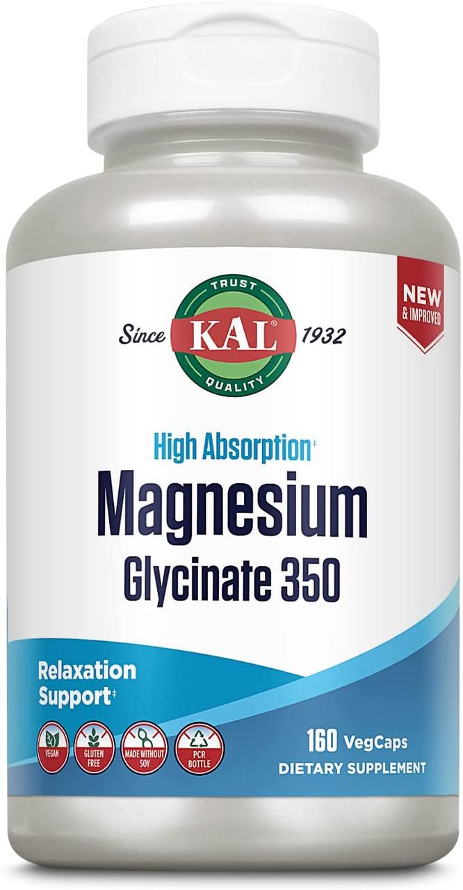 KAL High Absorption Magnesium Glycinate 350 160 капсул, фото 1