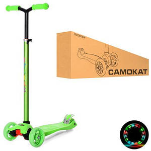 Дитячий самокат iTrike MAXI JR 3-060-22-GR Зелений