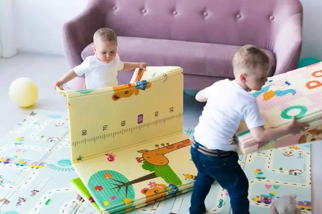 Вспенений дитячий розвиток термо килимок XPE Child GO 200*180*1.0 двосторонній з текстурним покриттям