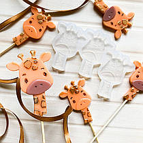 Силіконовий молд для льодяників "Жираф"