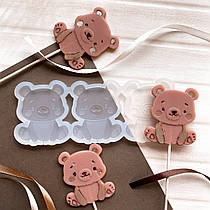 Силіконовий молд для льодяників "Ведмідь"