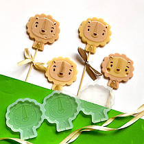 Силіконовий молд для льодяників "Лев"