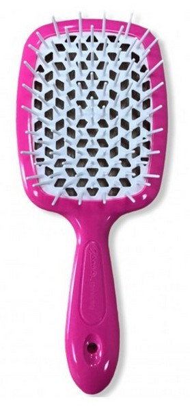 Щітка Janeke Superbrush рожева неон (біла серединка)