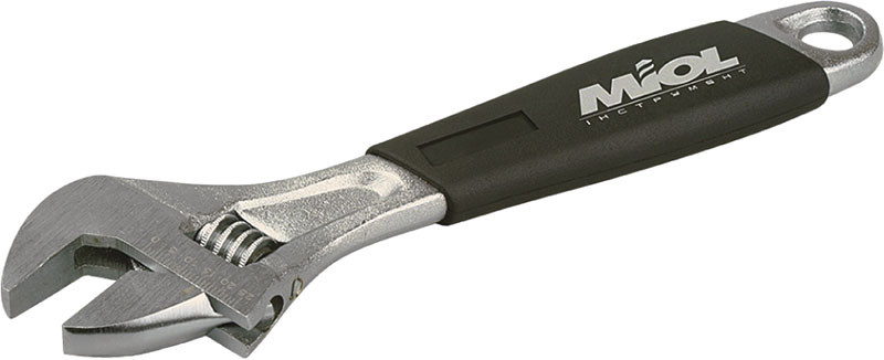 54-026 Ключ розвідний з ергономічною ручкою 300мм, (0-35мм)