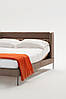 Ліжко двоспальне м'яке узголів'я каретна стяжка MeBelle TARIKO 180х200, бежевий коричневий велюр, ар-деко, фото 4