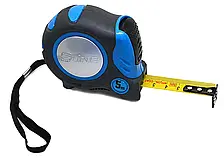 Рулетка, прогумований корпус, автофіксатор, магніт, нейл покр. 5м/19мм S-line, (15-202)