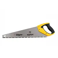 Ножовка TOPEX Aligator 10A451 по дереву 500 мм, 7T х 1", тройная заточка