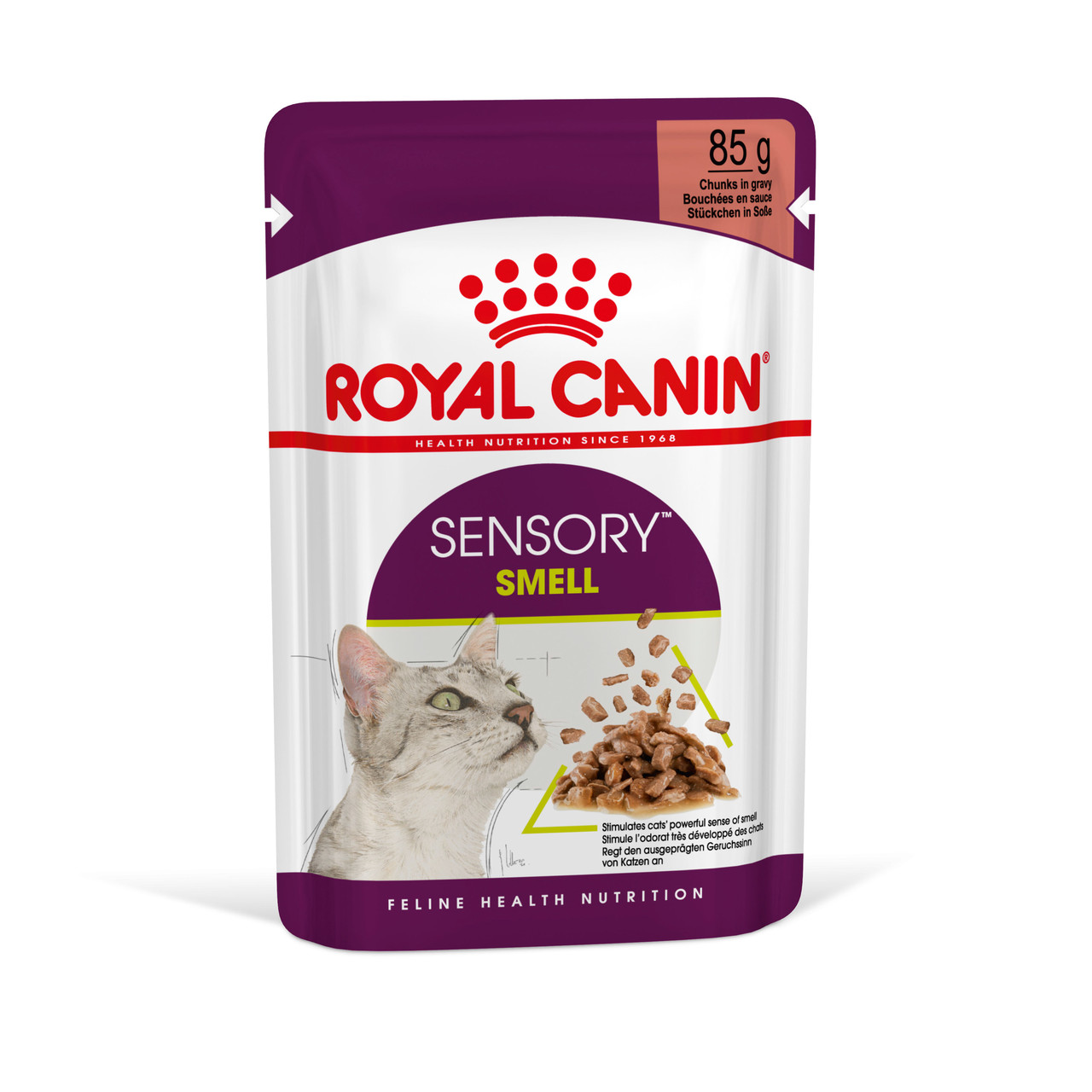 Вологий корм для дорослих котів ROYAL CANIN SENSORY SMELL GRAVY 0.085 кг, cтимулює нюхові рецептори