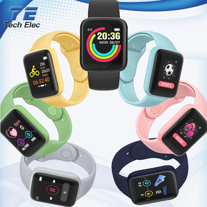 Смартгодинник Y68 Smart Watch D20 Macaron Розумний годинник Фітнес браслет