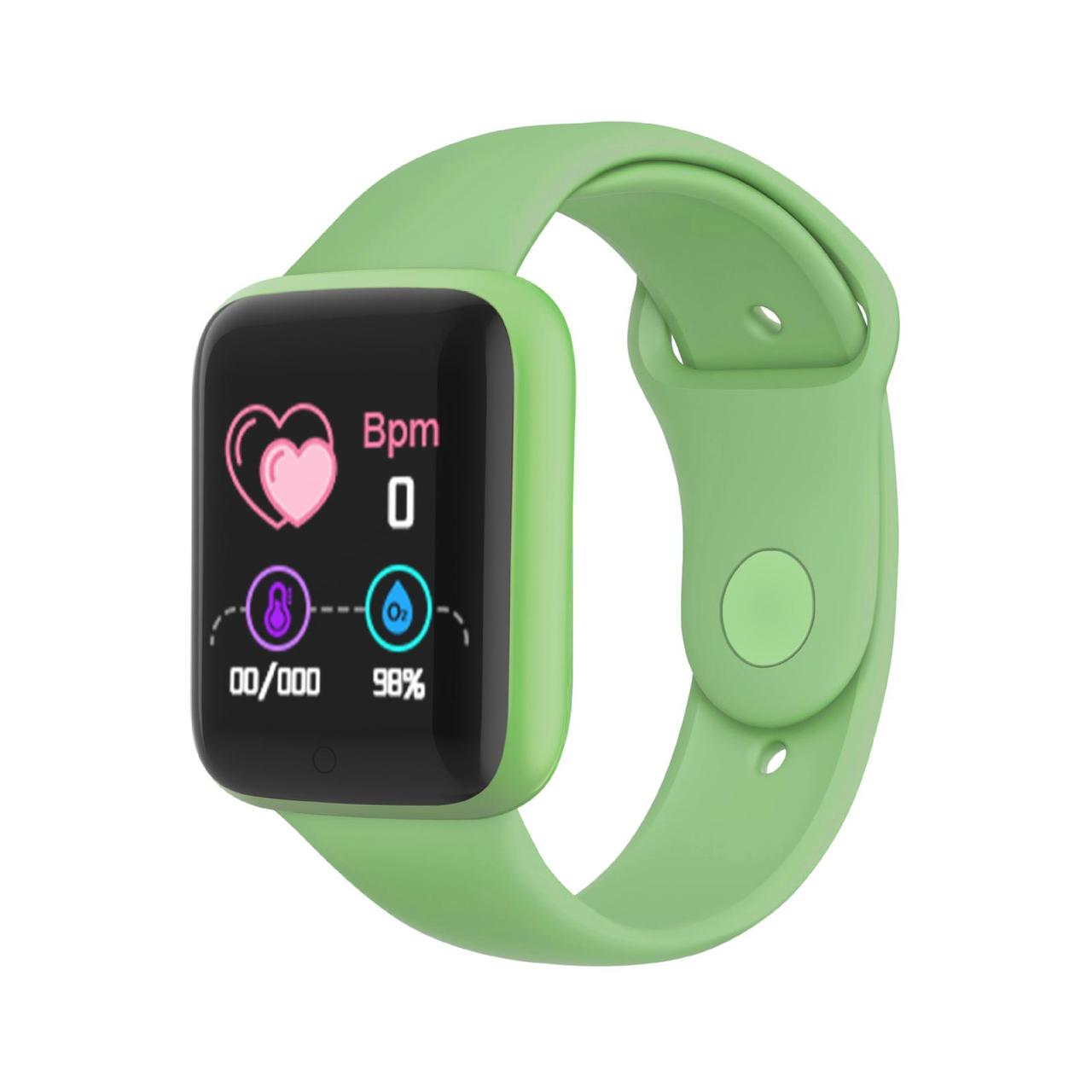 Смартгодинник Y68 Smart Watch D20 Зелений Фітнес браслет