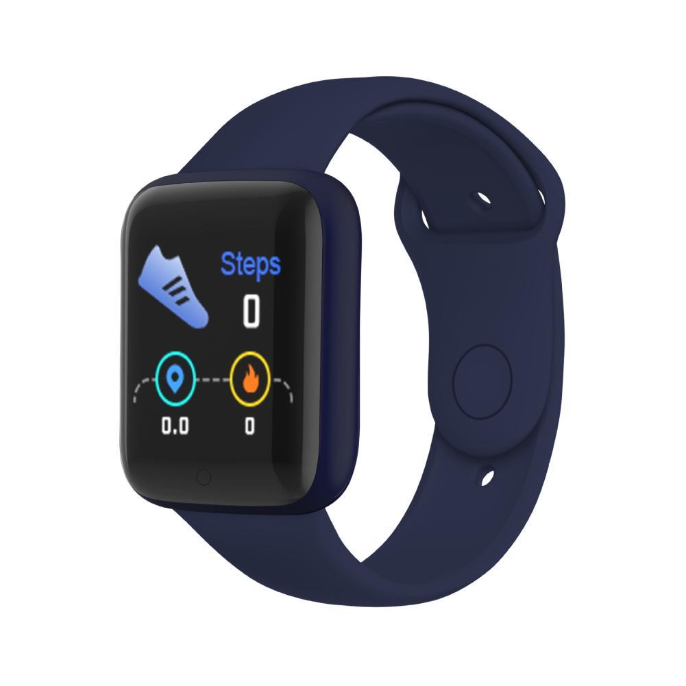 Смартгодинник Y68 Smart Watch D20 Синій Фітнес браслет