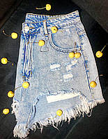 Светлые джинсовые шорты Renuar, размер 40, б/у