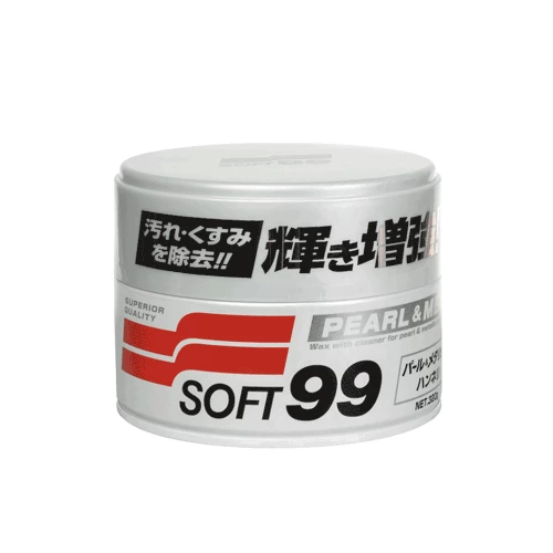 Очищаючий віск для світлих автомобілів SOFT99 Pearl & Metallic Soft Wax