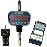 Кранові ваги ЗЕВС ВК III-3000 РПУ (з радіоканальним пультом управління) з принтером, 3 т