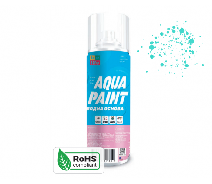 Фарба Belife Aqua Paint бірюзова шовковисто матова (А19)