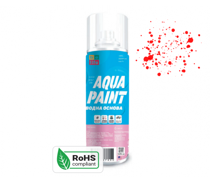 Фарба Belife Aqua Paint Premium червона (А6), фото 1