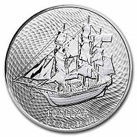 Серебряная монета Парусник Баунти Bounty 2021 о-ва Кука