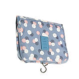 Дорожній органайзер для косметики, косметичка для подорожей, Сірий, фото 2