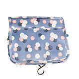 Дорожній органайзер для косметики, косметичка для подорожей, Сірий, фото 3