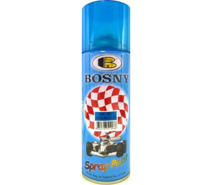 Лак тонировочный Bosny Spray Paint синий (03) - фото 1 - id-p1638233001