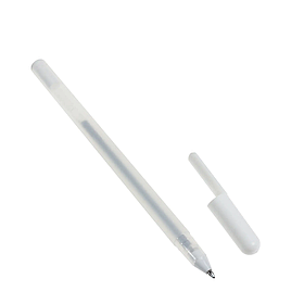 Ручка кулькова гелева 0,8 мм для письма та малювання, Сріблястий