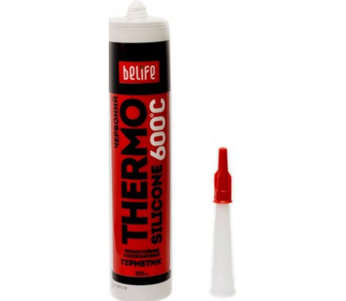 Термостійкий силіконовий герметик (Червоний ST-315), 310мл, фото 1