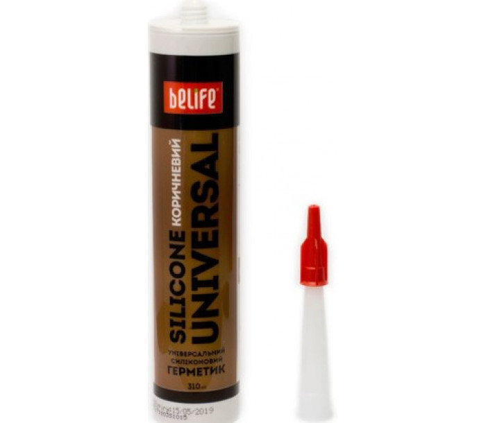 Універсальний силіконовий герметик (Коричневий SU-314), 310 мл, фото 1