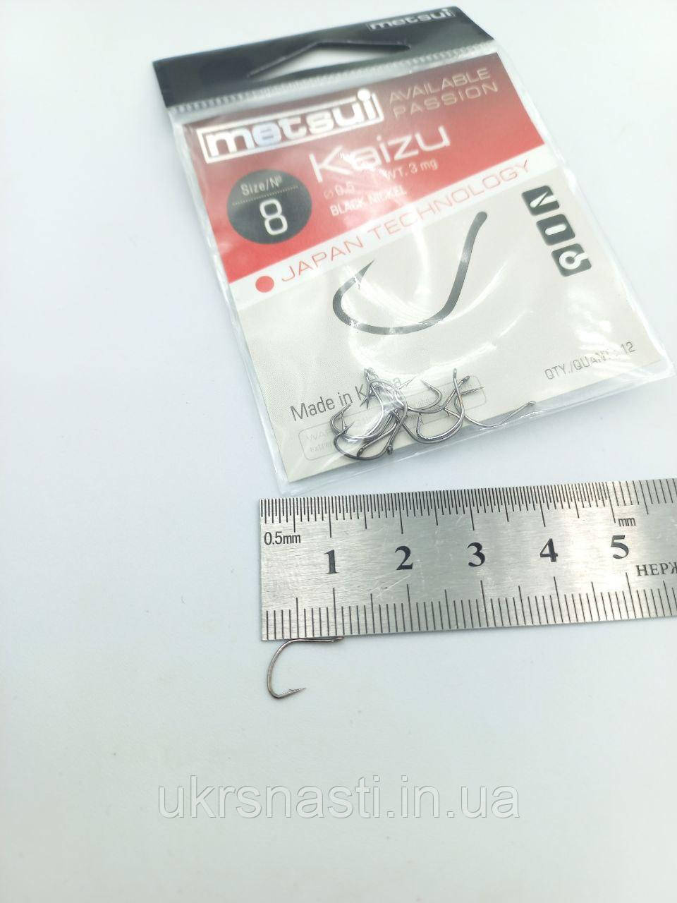 Рибальські гачки metsui KAIZU колір bln No10 (уп.12шт) Корейські Гачки на карася, фото 1