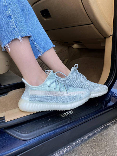 Yeezy 350 v2 cheap cloud white on feet