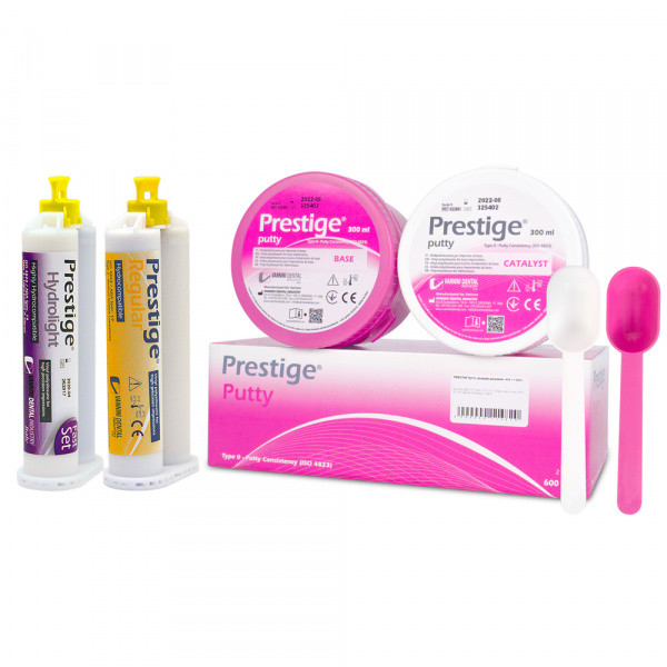 PRESTIGE Престиж комплект: Putty Патті 2х450 г, Hydrolight Гідролайт 50 мл, Regular Регуляр 50 мл (VANNINI)