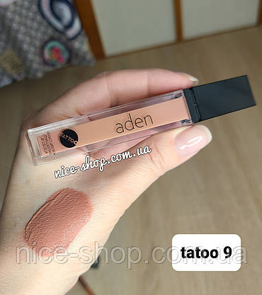 Матова помада Aden Tattoo Effect Lipstick No09, фото 4
