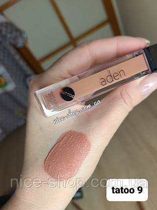 Матова помада Aden Tattoo Effect Lipstick No09, фото 5