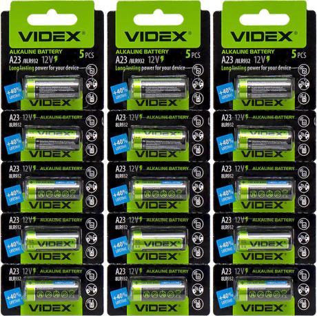 Від 5 шт. Батарейка Videx 23A "міні бочонок" купити дешево оптом в інтернет-магазині