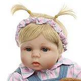 Лялька Реборн дівчинка Софія NPK оригінал 48см, силіконова, можна купати, фото 6