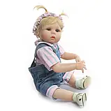Лялька Реборн дівчинка Софія NPK оригінал 48см, силіконова, можна купати, фото 7
