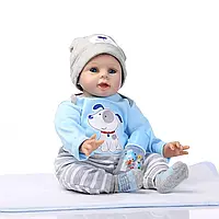 Кукла Реборн мальчик Дениска силиконовая NPK DOLL 55cм