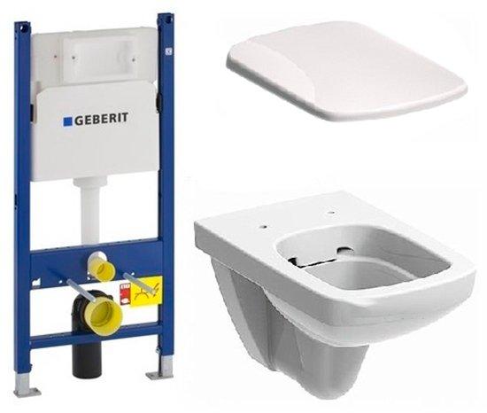 Інсталяція GEBERIT Duofix 458.126.00.1 + унітаз KOLO Nova Pro Rimfree M3901800 з сидінням SoftClose M30116000