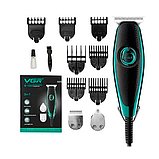 Машинка для стриження волосся VGR V-099 Зелена, фото 2