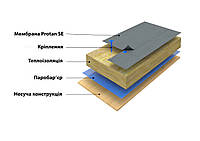 Монтаж ПВХ мембран Protan (Стандартна система кріплень - по дереву)