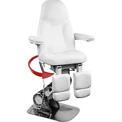 Педикюрне крісло кушетка електричне крісло для підлоги поворотна кушетка для педикюру 3 мотора D-2345