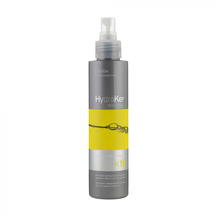 Маска для волосся кератин + арганова олія 10 в 1 Erayba HydraKer K10 Keratin Total Mask, 150 мл