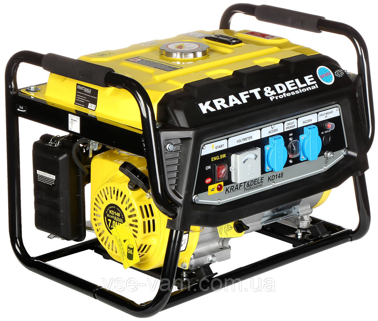 Генератор бензиновий Kraft&Dele KD-148 3500 W Польща, фото 1