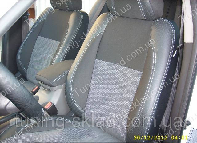 Чохли на сидіння Хенддай Соната 5 НФ (чохли з екошкіри Hyundai Sonata 5 NF стиль Premium), фото 1