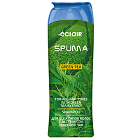 Шампунь для волосся "SPUMA"  400 мл зелений чай