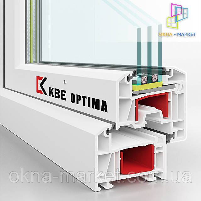 ПВХ вікна KBE Optima Київ - віконна фірма Металопластикові вікна KBE Optima Київ