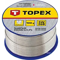 Припой TOPEX 44E522 60% олова 1 мм 100 г