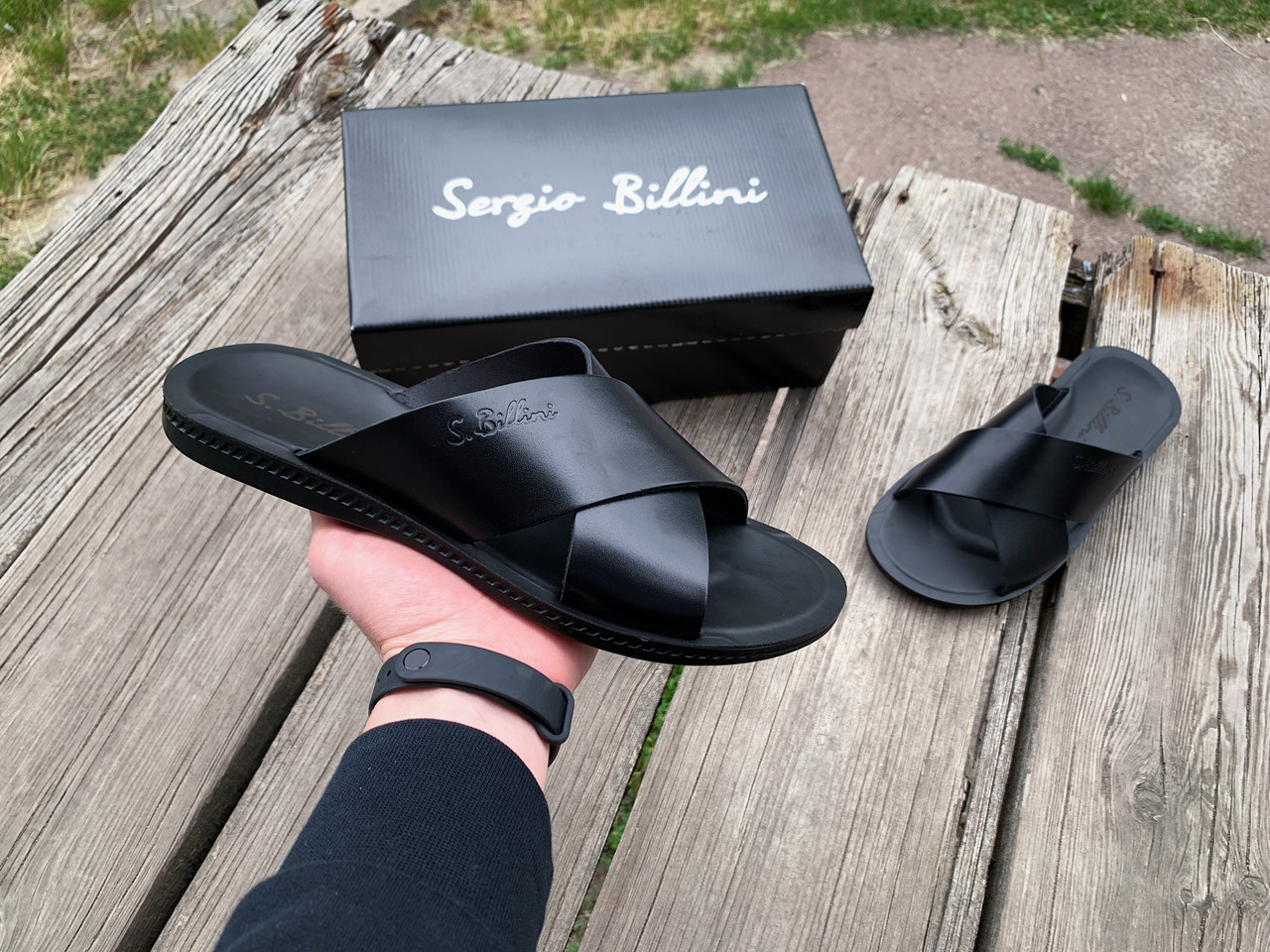 Чоловічі шлепанці Sergio Billini чорні